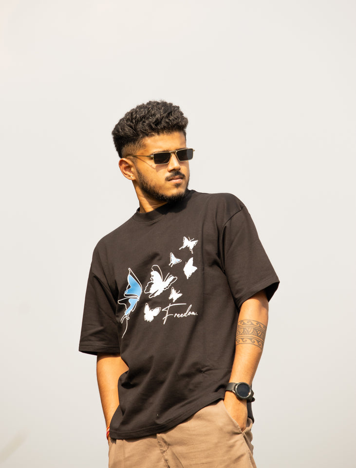 FREEDOM BUTTERFLY OVERSIZED TEE